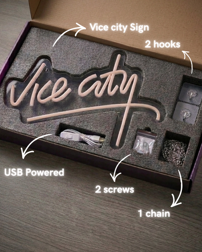 Vice City Neon Sign